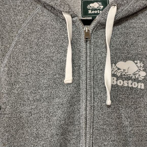 COPY - Roots Light Gray Unisex Full Zip Soft Fleece Hoodie (S/P) - Picture 4 of 10